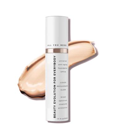 Liquid Foundation Tinted Moisturizing Makeup Foundation for Women All-Purpose Foundation Light and Light Concealer Tinted Sunscreen for Face (50ml) (2PCS)