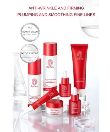 Eternal Youth Anti-Wrinkle Skin Care Set | 7-Piece Complete Kit with Aloe Vera Vitamin E & Hyaluronic Acid for All Skin Types - Ship Internationally - Buy Online on GoSupps.com