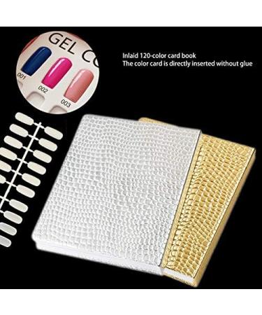 Rfeeuubft 216 Colours Nail Tips Display Book DIY Nail Art Shows Gel Colour Card Chart Painting Display Board Black - Buy Online on GoSupps.com