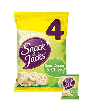 Snack A Jacks Sour Cream & Chive 4 x 22g