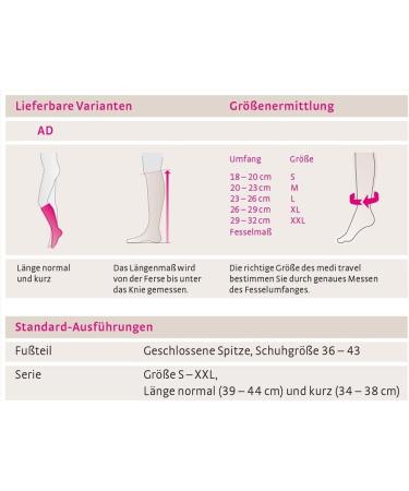 Men's Medi Travel Knee Socks - Grey Closed Toe Compression Socks for Travel | Comfort & Support - Buy Online on GoSupps.com