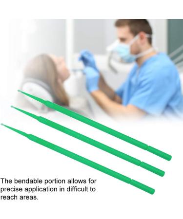 Verdant Touch Dental Micro Brushes - Disposable Micro Applicator Tips Bendable Green Sticks 100 Count with Dispenser Box for Perfect Oral Care - Buy Online on GoSupps.com
