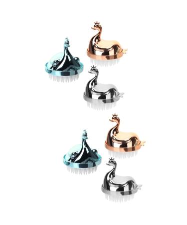 Magiclulu 6 Stk Shampoo brush for children scalp shampooed headwear shampoo brush for the scalp scalp massage brush for children shampoo-brush and scalp peeling hair