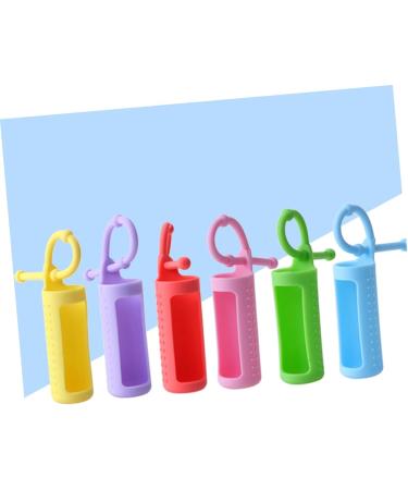FRCOLOR 6pcs Neoprene Bottle Holder Keychain Set - Perfect for Essential Oils & Travel - Durable Keyring with Hanging Hook - Buy Online on GoSupps.com