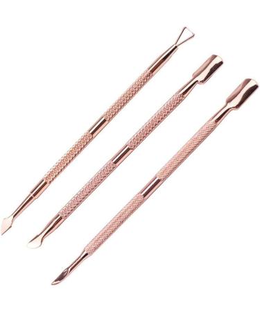 Professional Stainless Steel Cuticle Pusher and Cutter Set - 3 Pcs for Dead Skin Nail Cleaner, Pedicure & Manicure Tools - Buy Online on GoSupps.com