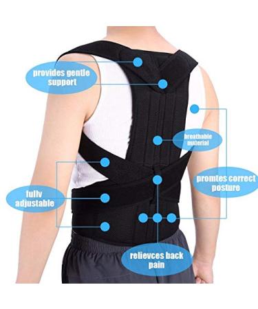 Adjustable Shoulder Back Brace Belt Posture Corrector Clavicle Spine Lumbar Posture Correction Brace (Color : 03 Size : XXL) favorite gift lofty ambition - Buy Online on GoSupps.com