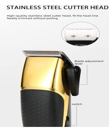 Professional Adjustable Electric Hair Cutting Tool for Men - USB Rechargeable Hairdresser Shears (V-686 Gun Color - Buy Online on GoSupps.com