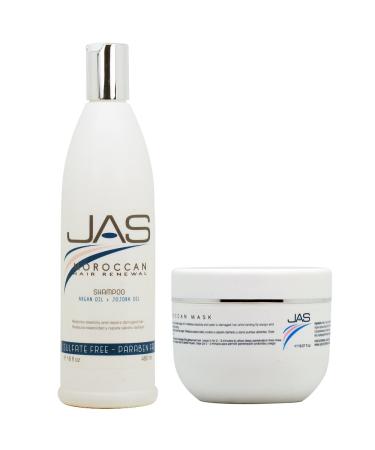 JAS Moroccan Hair Renewal Shampoo + Mask 16oz