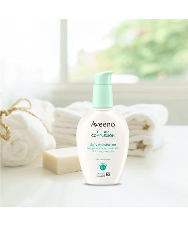 Aveeno Clear Complexion Salicylic Acid Acne-Fighting Daily Face Moisturizer - 4 fl. oz (Pack of 1) - Buy Online on GoSupps.com