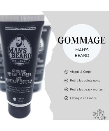 Mans Beard Peeling Scrub 100ml - Face & Body Exfoliator | French Skin Care for Clean Impurity-Free Skin - Buy Online on GoSupps.com