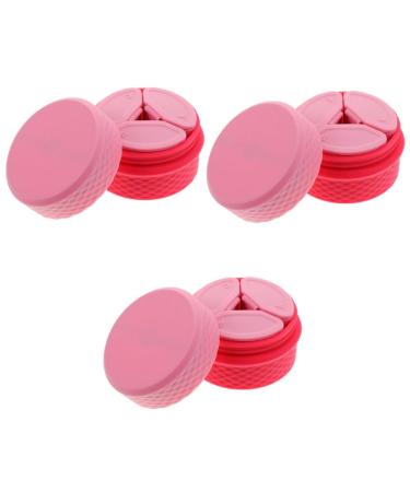 ABOOFAN 3 Sets Cream Box Lotion Dispenser Jar Empty Lotion Container Travel Essentials for Vacation Leak Proof Travel Containers Lotion Storage Jar Silica Gel Storage Box Frosted Miss