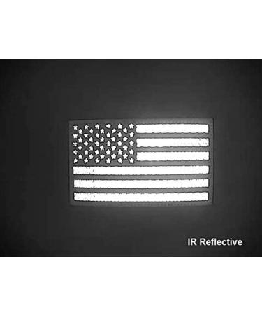 2x3.5 Infrared IR USA American Flag Patch Set - Tactical Vest Hook-Fastener Backing - Coyote Brown Tan - Buy Online on GoSupps.com