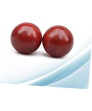 Tovinanna 4-Piece Hand Exercise Massage Balls | Chinese Health Balls for Wrist Strengthening | Wooden Red Traditional Fitness Tool - Buy Online on GoSupps.com