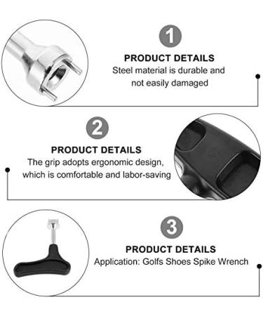 RLECS Steel Golf Spike Wrench - 10cm, 2 Pins - Nail Extractor & Shoes Remover Tool - Buy Online on GoSupps.com