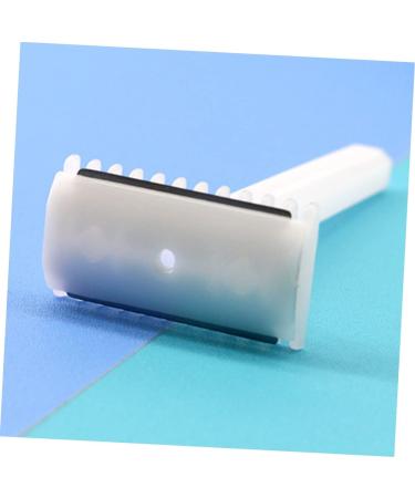 Beaupretty 50-Pack Disposable Skin Knife Razors for Men - Metal Reusable Hair Removal & Pedicure Tools with Case - White - Buy Online on GoSupps.com