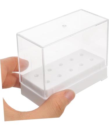 Set of 2 Sanding Storage Box Holder for Manicure Drill Stand for Drill Holder for Nails Nail Bit Holder White - Buy Online on GoSupps.com