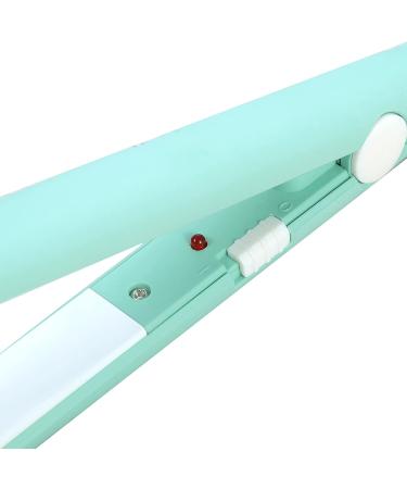 Ejoyous Portable 2 in 1 Mini Hair Straightener - 190 Ceramic Tourmaline Flat Iron & Curler for Short Hair & Bangs | Matcha Green | International Shipping Available - Buy Online on GoSupps.com