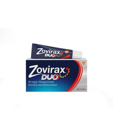 Zovirax Duo Creme for Lip Herpes | Twin-Acting Formula with Aciclovir & Hydrocortisone | 2g Package - Fast International Shipping - Buy Online on GoSupps.com