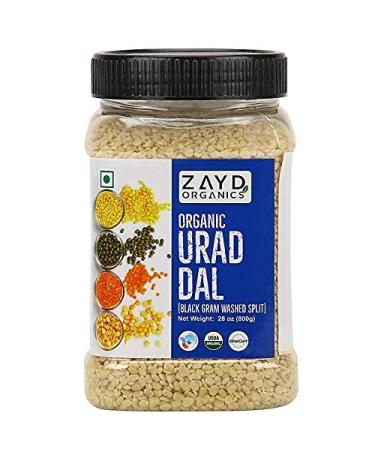 Zayd Organics Urad Dal, Split Matpe Beans, USDA Organic, 1.75lbs (800g)