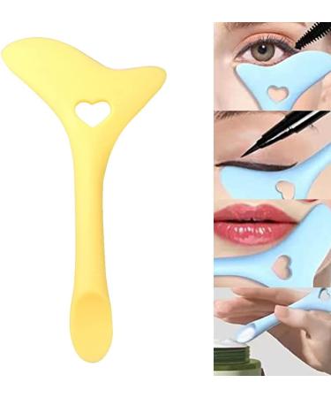 Silicone Aid Stencils Wing Tips Reusable Silicone Tool Mascara Drawing Aid Makeup Tool Applicator Tool (turmeric) - Buy Online on GoSupps.com