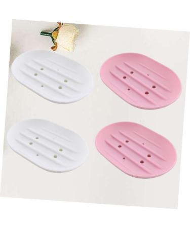Ciieeo 4pcs Soap Container Bar Soap Dish Reed Diffuser Empty Bathroom Soap Holder Soap Dish with Drain Silicone Soap Drainer Kitchen Soap Holder Custom Soap Boxes Travel Wooden Soap Tray - Buy Online on GoSupps.com
