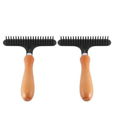 dinio 2Piece Carpet Restoration Carpet Groomer Rake Rug Rake Hair Cleaner Suitable for Rug and Carpet