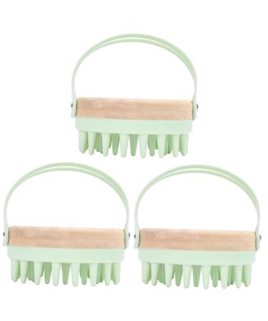 Tovinanna 3st Shampoo brush scalp massage scalp massage scalp brush made of silicone bathroomw scher massage device laundry collector Shampoo scrubber scrubber for massage of the scalp meridian