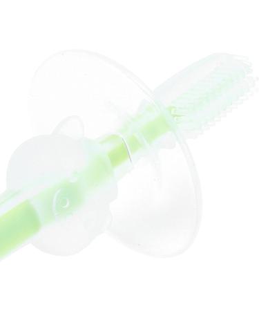 SALUTUY Toddler Oral Care Teether Brush - Baby Toothbrush with Soft Bristles for Baby Teeth and Gums (Green) - Buy Online on GoSupps.com