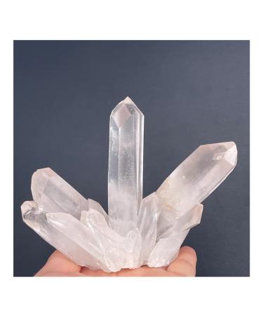 Natural Crystal Natural White Crystal Clear Cluster Ornaments Specimen Decor Power Stone Crystal Crystal Cluster (Size : 241-280G)