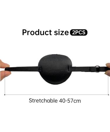 2 Eye Patch Set Comfortable Medical Eye Patch Pirate Eye Patch Amblyopia Lazy Eye Patches Eyes Black - Buy Online on GoSupps.com