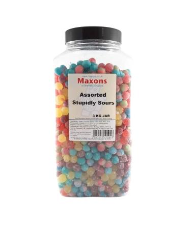 Assorted Stupidly Sour - 1000g Hard Boiled Sweets