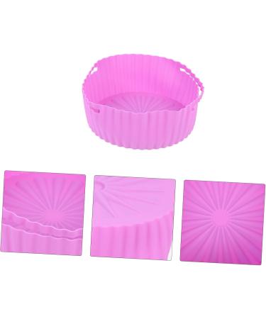 Design Cushion Silicone Reusable Cooking Non-Stick Household Food Liner Accessory Handle for Air Purple 19X19X7CM - Buy Online on GoSupps.com