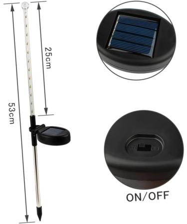 1pc Outdoor Decor Yard Lamp Solar Energy Lamp Garden Decor Garden Light Decorate Landscape Lights LED Garden Decor for Outside Lamp LED Decor (Picture 1) - Buy Online on GoSupps.com