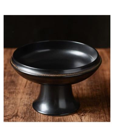 Fruit Bowl Salad Bowl Ceramic Zen Creative Chinese Ikebana Flower Ceramic Vase Art Flower Arrangement Tea Room Fruit Plate Fruit Bowl for Kitchen Counter (Color : A Size : Small) (B Small)