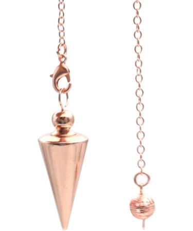 Shop Hahhhha Copper Pendulum for Fortune-Telling & Healing | Reiki Dowsing Tool in Rose Gold - Buy Online on GoSupps.com