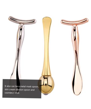 Buy 2 Sets Eye Massage Roller T-Bar & Portable Makeup Spoon | Skin Care Massage Tool for Eyes | Best Eye Cream Applicator Online - Buy Online on GoSupps.com