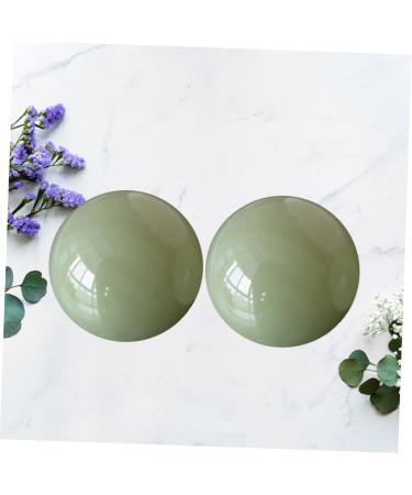 Partykindom Hand Health Balls - Chinese Massage & Gymnasium Balls in Green & White Jade - Perfect for Wrist Exercise & Relaxation - Buy Online on GoSupps.com