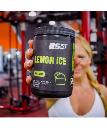 Amino Powder with Electrolytes - BCAA 2:1:1 for Pre & Post Workout | Lemon Ice Flavor | 30 Servings | Tested & Certified - Buy Online on GoSupps.com