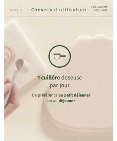 Marine Collagen Powder Type 1-3 & Vitamin C | Pear Flavor | Anti-Aging & Anti-Wrinkle | 150g | 1 Month Treatment | Made in France | Valebio - Buy Online on GoSupps.com