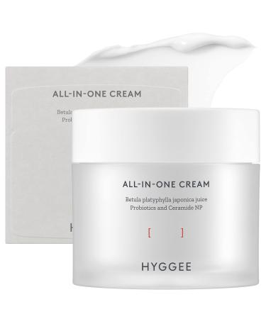 All in One Cream - High Moisture Barrier Face Moisturizer for Dry Skin - Probiotics & Ceramide - Non Sticky Moisturizing Cream - Skin Irritation Free 2.7oz.