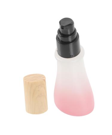 minkissy Mini Containers with Lids Cream Container Sample Containers Lip Balm Jar Beauty Product Pump Jar Empty Lotion Jar Small Jar Makeup Container Travel Glass Small Container Frosted 13x5.2cm Pink