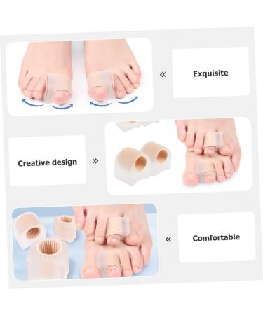 2 Pairs Toe Separator & Protector Set | Multipurpose Fiber Tool for Toe Separation, Bunion Cover & Hammer Toe | Reusable Toe Spacers | 3.6x3.5cm - Buy Online on GoSupps.com