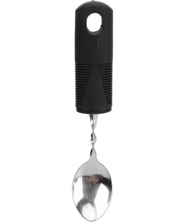 Weighted Silverware Black Handle Durable Ergonomic Design Arthritic Hands Adaptive Utensil for Home Hospital - Buy Online on GoSupps.com