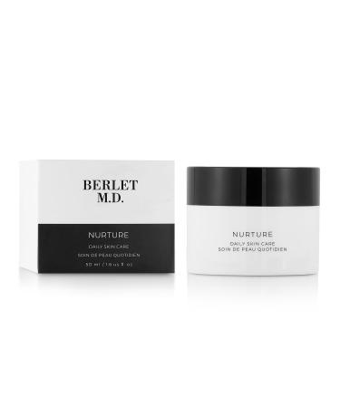 BERLET M.D. NURTURE: Daily Skin Care Cream with Royal Jelly Honey Reishi & Camu Camu Nourishing Day & Night Moisturizer for Face Neck & Body 50ml