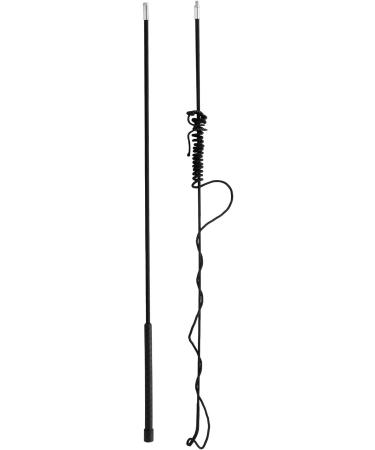 Horse Lunge Whip & Training Stick - 5.9ft with Detachable 6.3ft Drop - Ideal for Dogs and Horses - Black Color - Buy Online on GoSupps.com