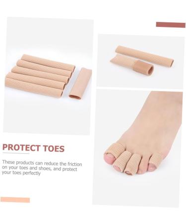 FRCOLOR 2pcs Toe Covers - Anti-Wear Protector Safety Toe Shoe Caps - Khaki Sebs Toe Sleeves for Finger Protection - Buy Online on GoSupps.com