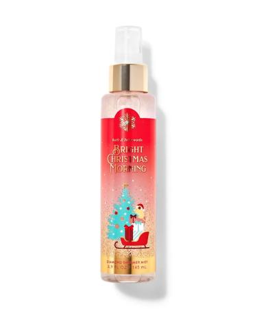 Bath and Body Works Diamond Shimmer Mist 4.9 Fluid Ounce (Bright Christmas Morning) Bright Christmas Morning 4.9 Fl Oz (Pack of 1)