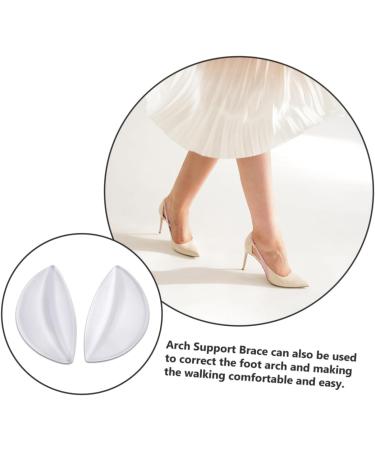 FOMIYES Arch Support Foot Cushion - 10 Pairs Anti-Slip Gel Shoe Inserts | Transparent Arch Pads for Pain Relief | 8.8X5X1.1CM - Buy Online on GoSupps.com