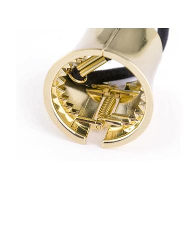 2 Pieces Metal Hair Cuff & Ponytail Holder - Punk Elastic Hair Bands for Thick Hair | Gold & Silver Hair Tie Accessories - Buy Online on GoSupps.com