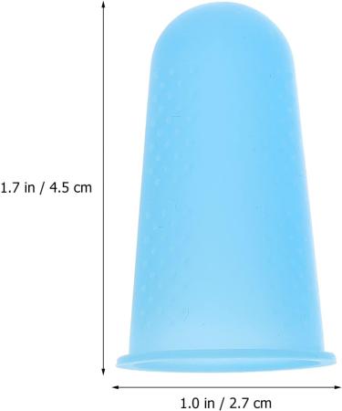 EXCEART 1 Set Silicone Finger Cots & Thumb Covers - Non-Slip Rubber Grips for Crafts Casting & Protection - International Shipping Available - Buy Online on GoSupps.com